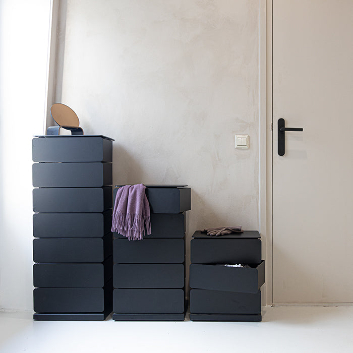 Spinder Design Joey 7 Schoenenkast - Zwart