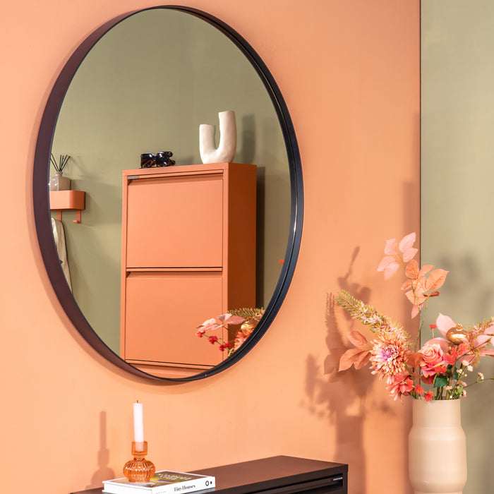 Spinder Design Donna Spiegel Ø 90 cm - Zwart