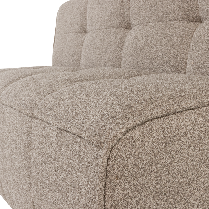 vtwonen Cluster Eetbankje Met Rugleuning - Bouclé - Khaki Bruin