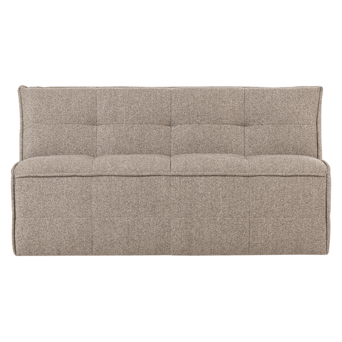 vtwonen Cluster Eetbankje Met Rugleuning - Bouclé - Khaki Bruin