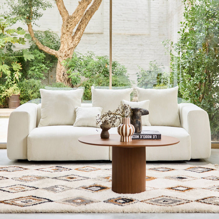 sweeek - 3-zits corduroy bank met afneembare hoes