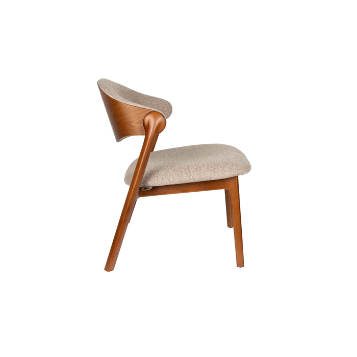 Dutchbone Babington Fauteuil Walnoot kleur - Bruin