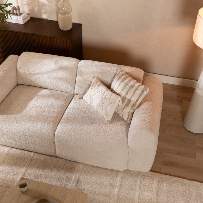 Bronx71 2,5-zits bank Maine bouclé stof off white