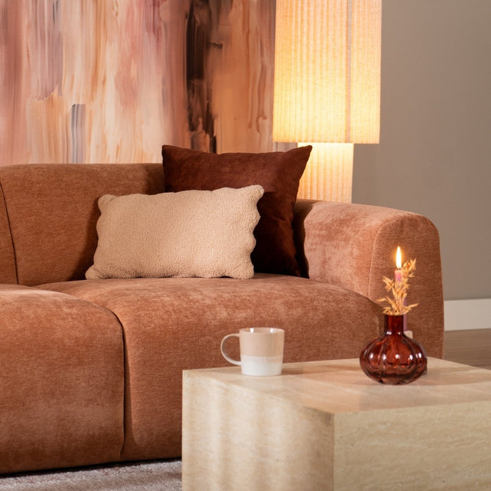 Bronx71 2,5-zits bank Maine gemêleerde stof terracotta