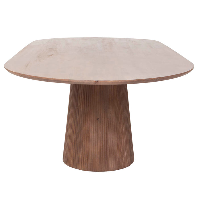 Giga Meubel - Eettafel Salvador Donkerbruin Ovaal 240cm