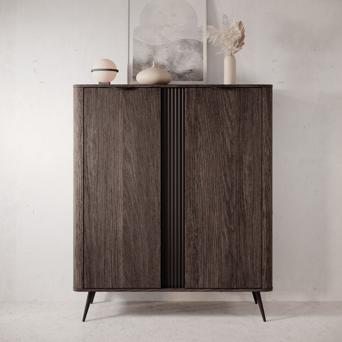 Meubella - Victoria - Dressoir - Donker eiken - 113x38x134 cm