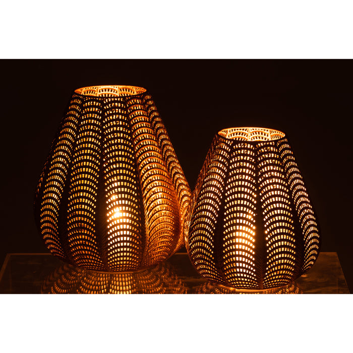 J-line - Kaarshouder Gala Ijzer Goud Large - 24x24x31cm