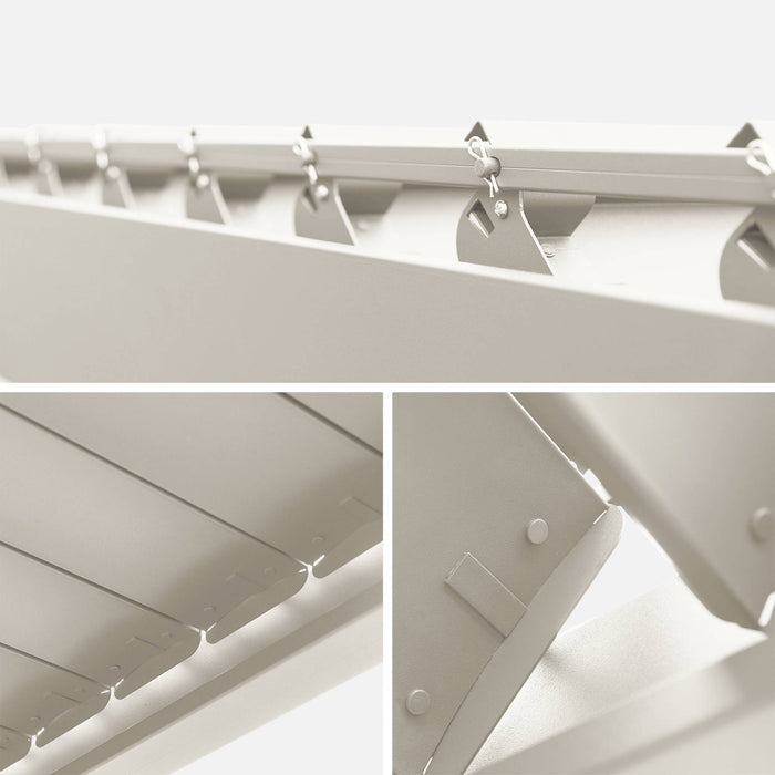 sweeek - Pergola met lamellendak, 3x6m