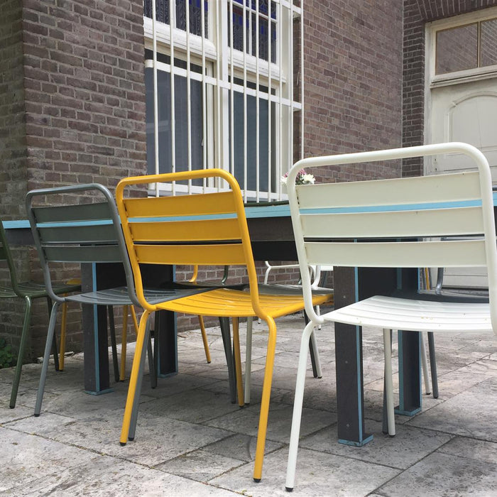 Metalen tuistoel Max XXL muisgrijs