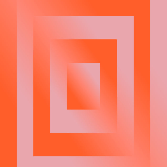 Paper Collective Absorb 06 Poster 50 x 70 cm - Orange / Pink