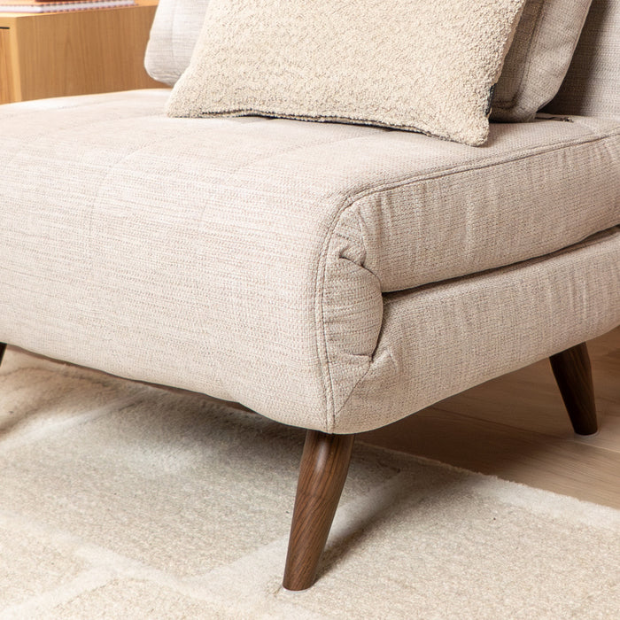 Bronx71 Slaapfauteuil Hanna gerecyclede stof beige