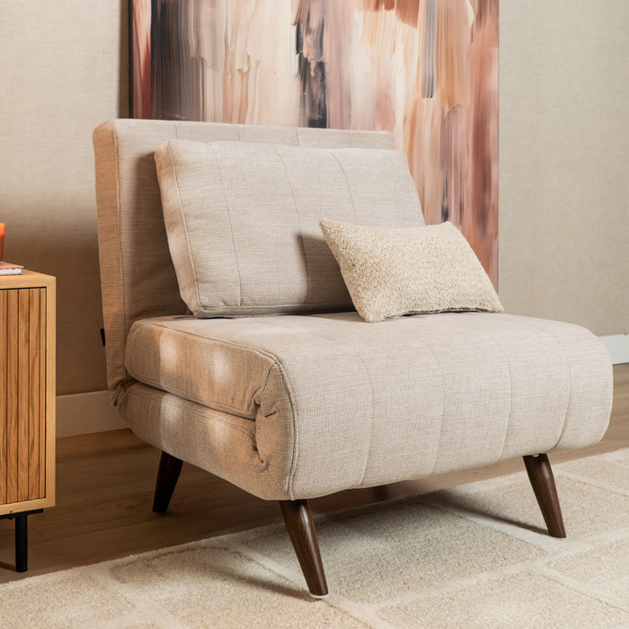 Bronx71 Slaapfauteuil Hanna gerecyclede stof beige