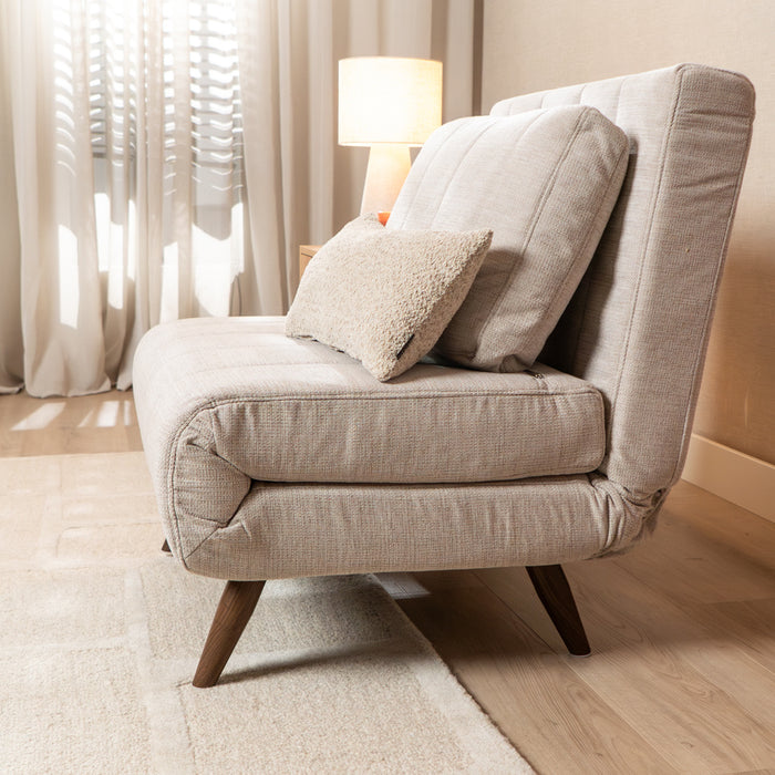 Bronx71 Slaapfauteuil Hanna gerecyclede stof beige