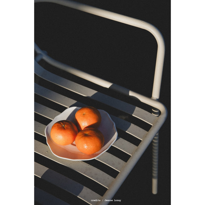 Tikamoon - Gaby 2-zits tuinbank van cream metaal