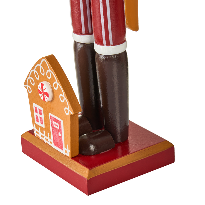 Beliani-GRANSJON-Decoratie figuur set van 2-Rood|Oranje-Dennenhout