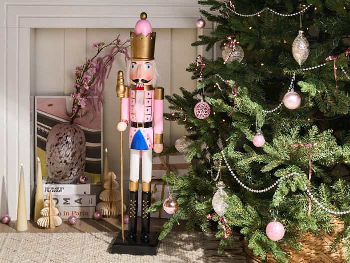 Beliani - TROSAAN - Decoratief figuur - Roze - Dennenhout