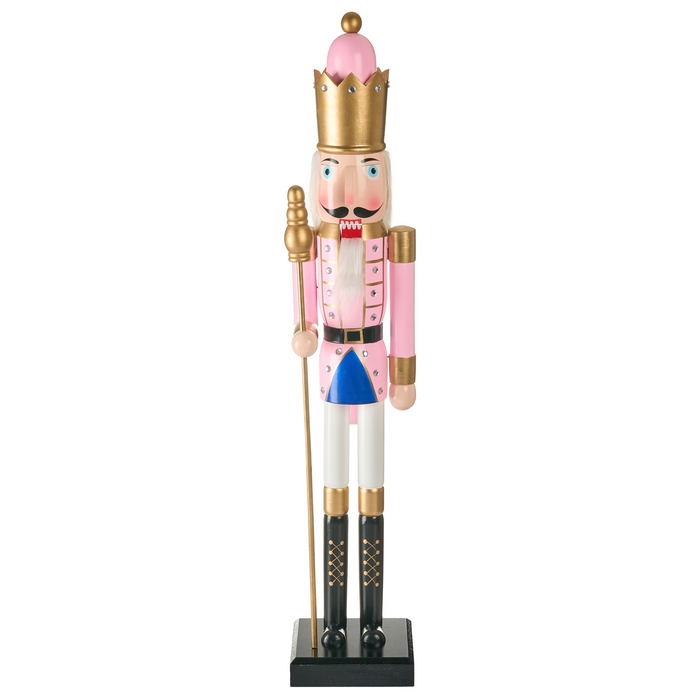 Beliani - TROSAAN - Decoratief figuur - Roze - Dennenhout