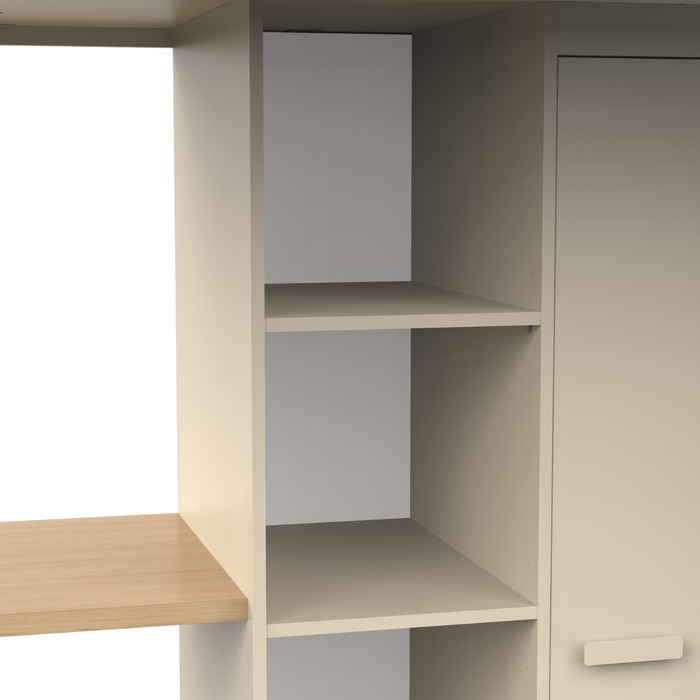 Calicosy - CAMILLIA Hoogslaper met bureau - H183 cm