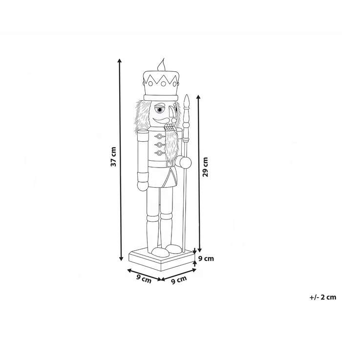 Beliani - LJUNGAN - Decoratief figuur - Wit - Dennenhout