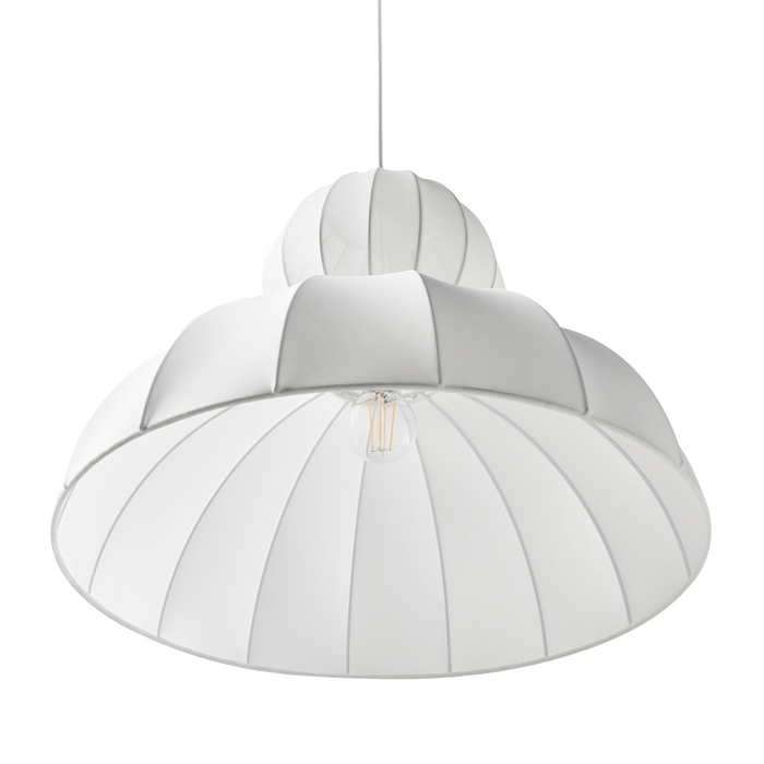 Beliani - GOELETTE - Hanglamp - Wit - Kunstzijde