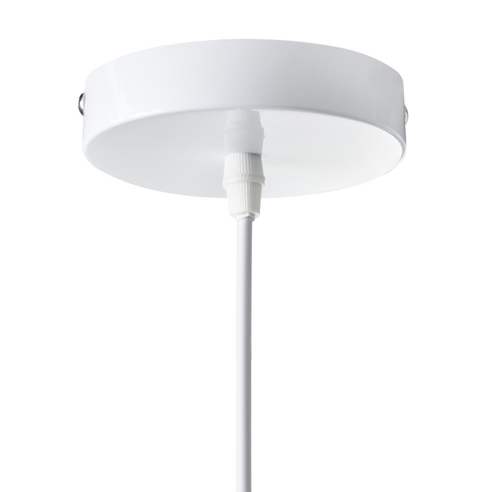 Beliani - GOELETTE - Hanglamp - Wit - Kunstzijde