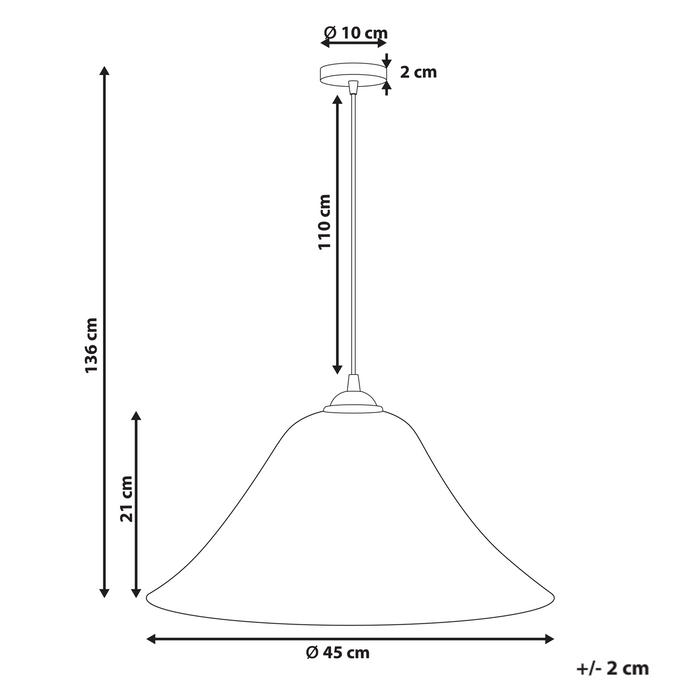 Beliani - GUAMANI - Hanglamp - Naturel - Rotan|Bamboe