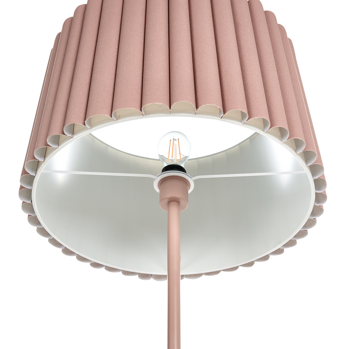 Beliani - LOURENS - Staande lamp - Bruin - IJzer|Linnen