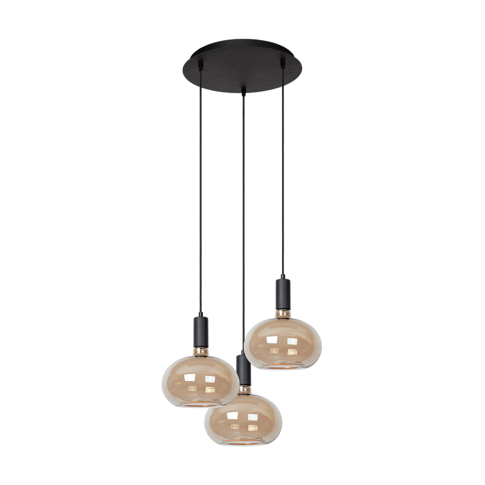 Atmooz Sapa 3 Hanglamp – Zwart – Ø34x130cm – 3x Floating LED