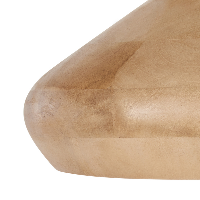 Beliani - RAWI - Hanglamp - Lichtbruin - Mangohout