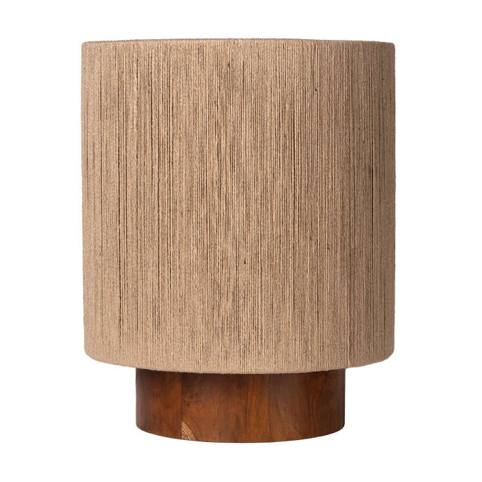 Atmooz Tomar M Tafellamp – Hout|Jute – Ø30x37cm – E27