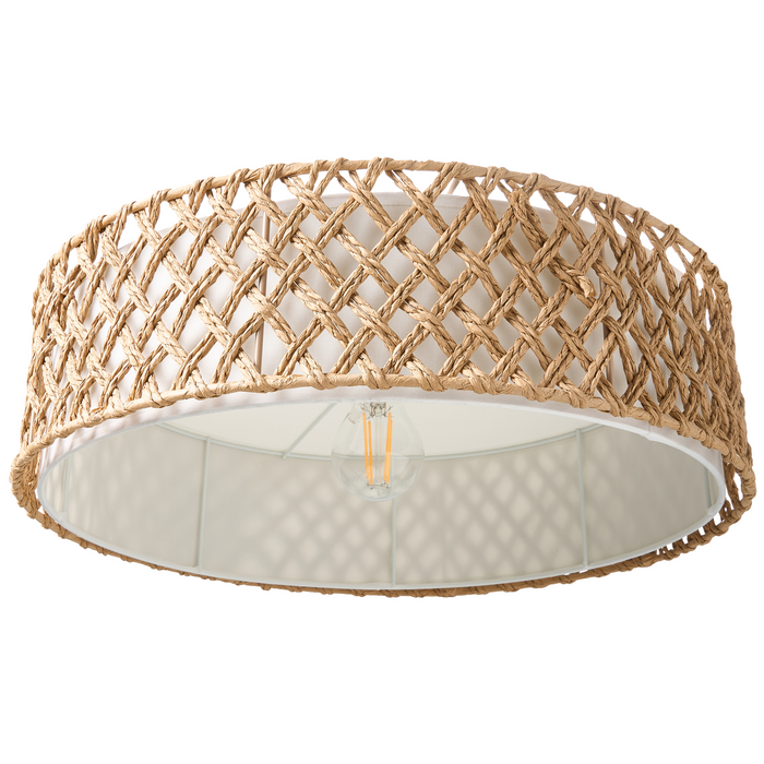 Beliani - BLONDIN - Hanglamp - Naturel - Papierkoord