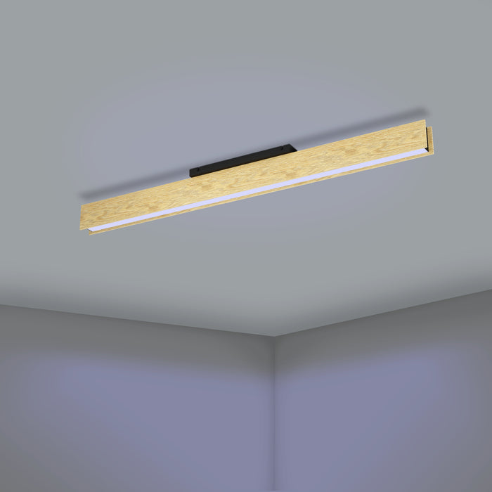 EGLO connect.z Anchorena-Z Plafondlamp - 123cm - Bruin|Zwart|Wit - RGB