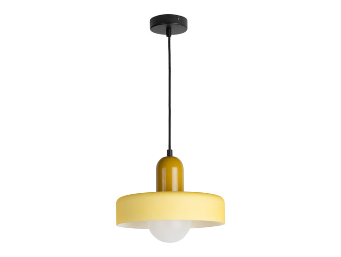 Leitmotiv - Hanglamp Opaco Grato - Ochre yellow & soft yellow