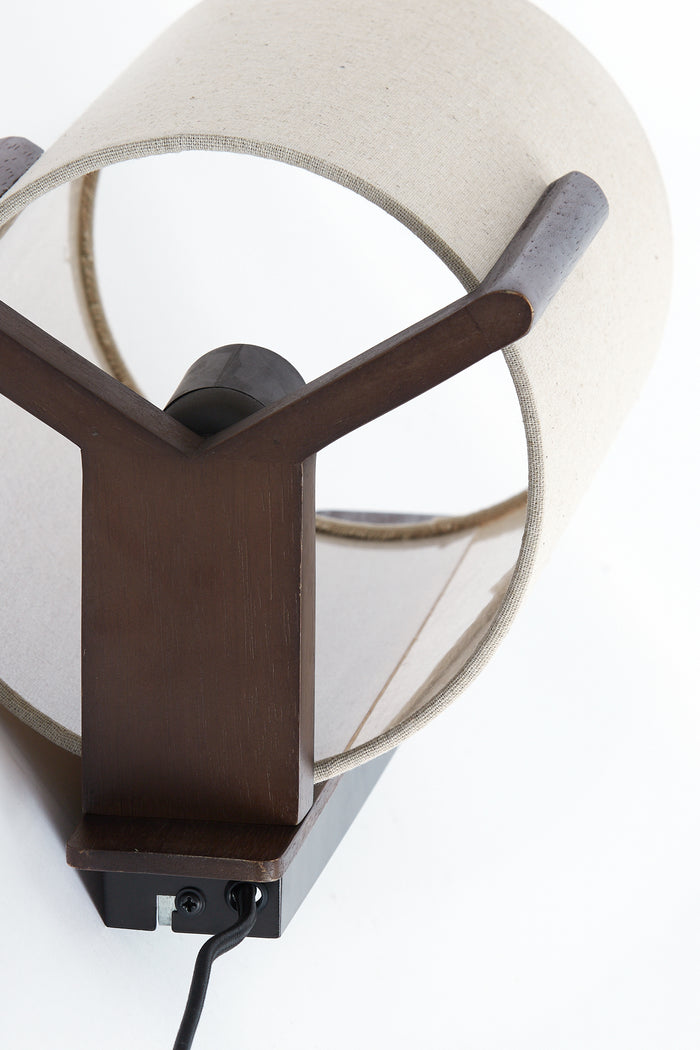 Light & Living - Wandlamp LITTO - 22x18x36cm - Bruin