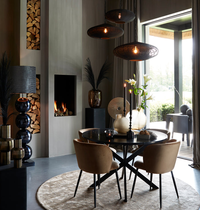 Light & Living - Hanglamp BAHOTO - Ø60x23cm - Zwart