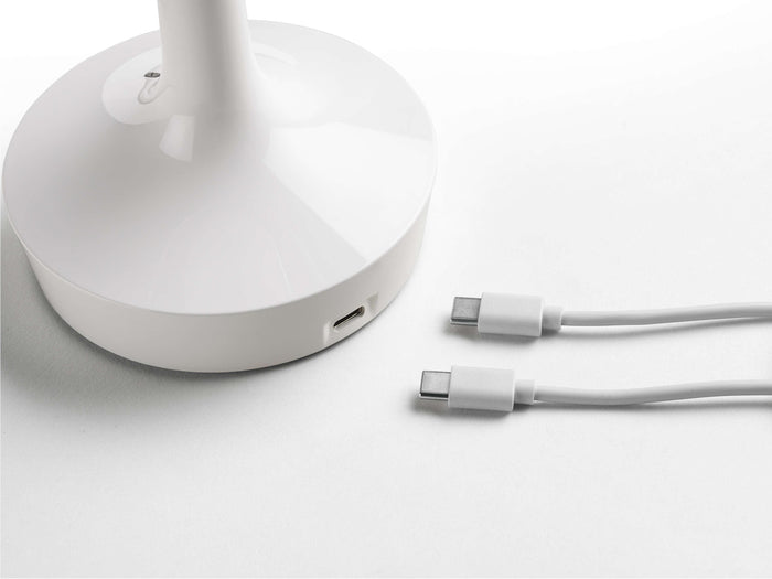 Flos Bon Jour Unplugged LED tafellamp Chrome