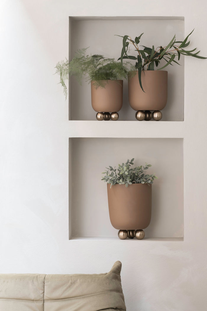 Present Time - Bloempot Estilo Large - Mocha brown