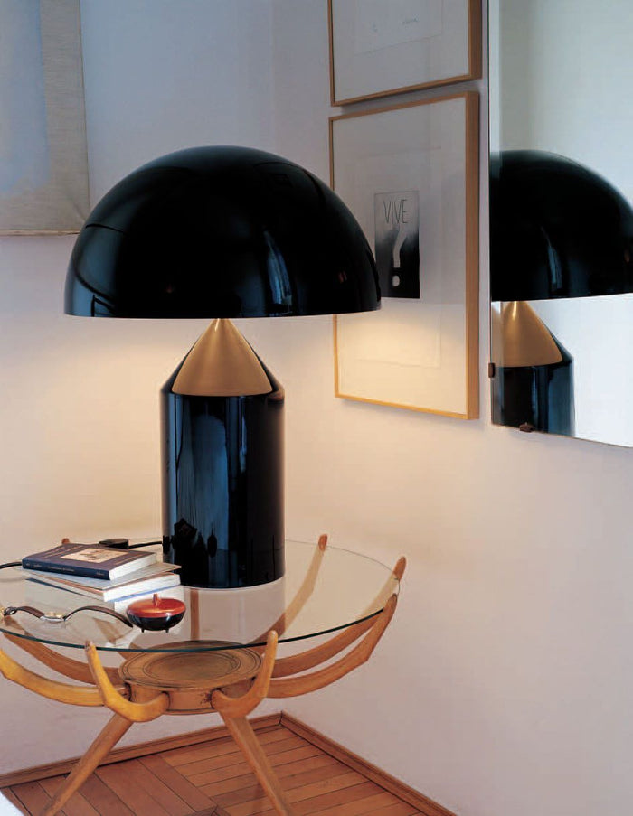 Oluce Atollo tafellamp H50 zwart