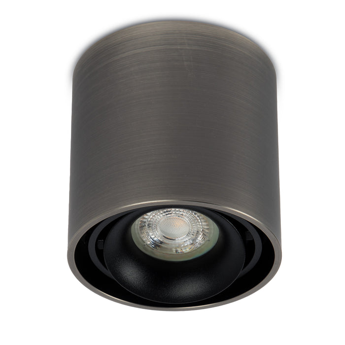 KS Verlichting Oliver Opbouwspot Rond Gun Metal