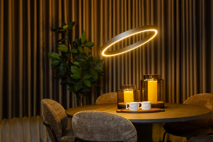 ETH Jayden Hanglamp 1 Licht 40w Dim to Warm dimbaar Champagne