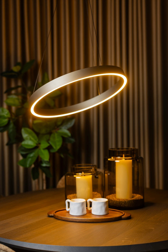 ETH Jayden Hanglamp 1 Licht 40w Dim to Warm dimbaar Champagne