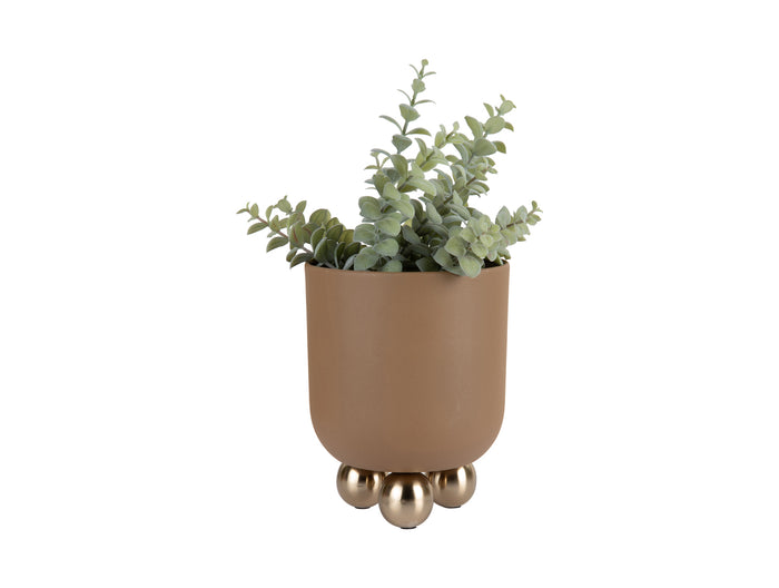 Present Time - Bloempot Estilo Small - Mocha brown