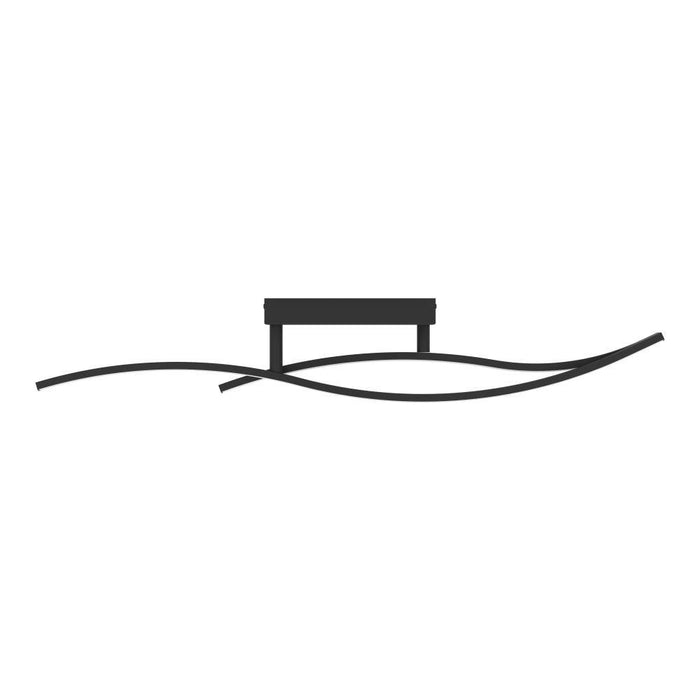 EGLO Grisolia Plafonnière - LED - Kunststof - Zwart|Wit