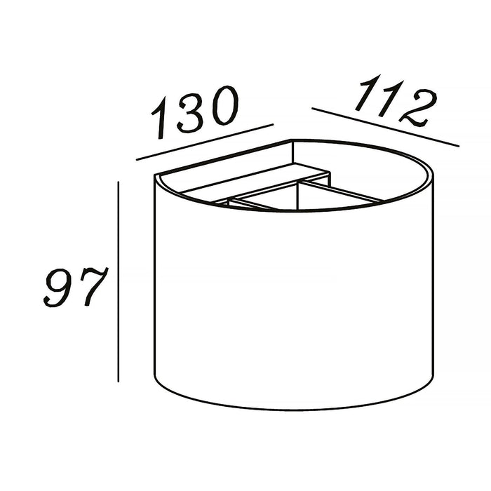 Artdelight Wandlamp Gyro B 13 cm champagne