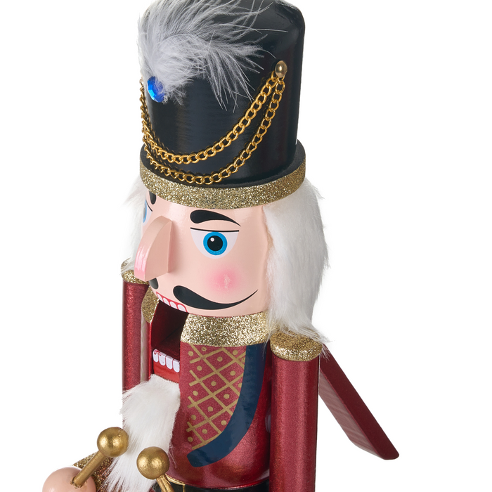 Beliani - HOGSJON - Decoratief figuur - Rood - Dennenhout