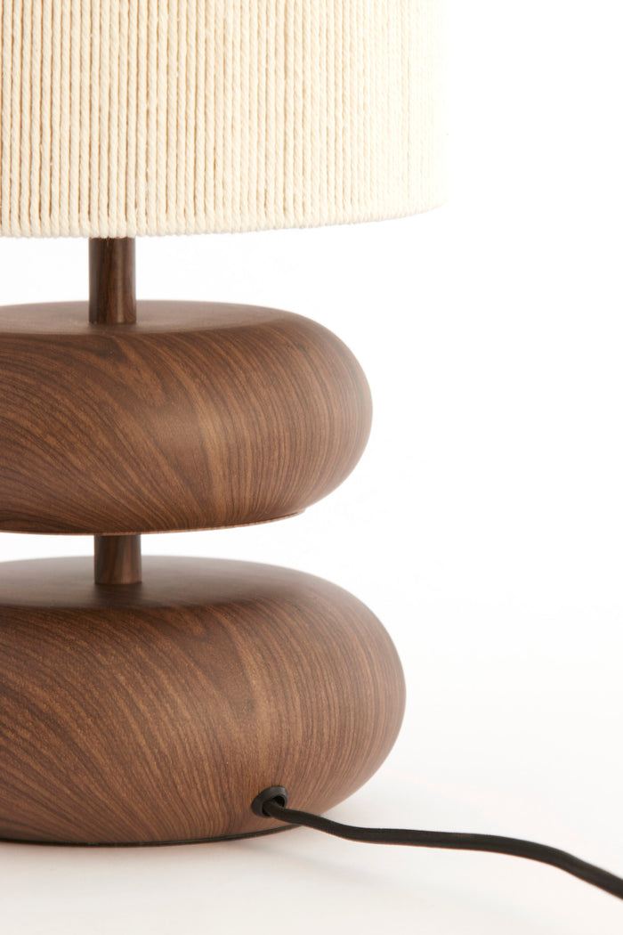 Light & Living - Tafellamp DANIALO - Ø22x50.5 cm - Bruin