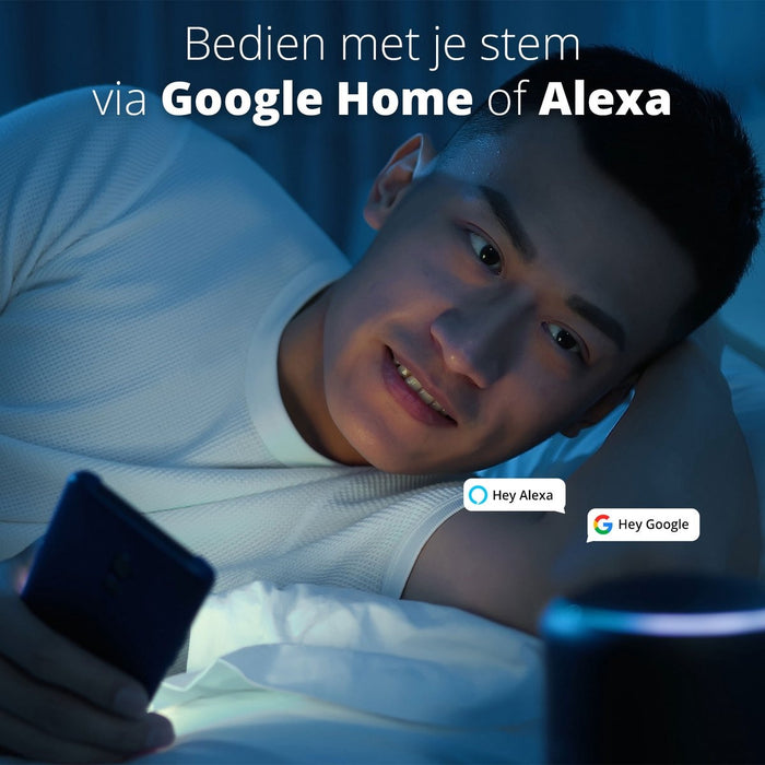 FlinQ Plafondventilator Smart LumiFan Zwart Ø 59cm Lichtkleur