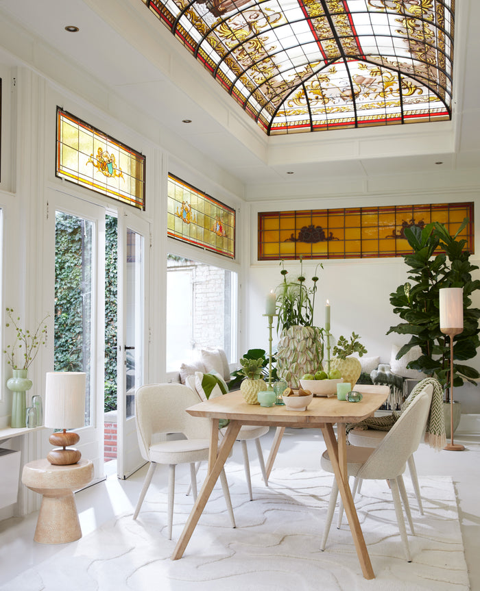 Light & Living - Tafellamp DANIALO - Ø22x50.5cm - Bruin