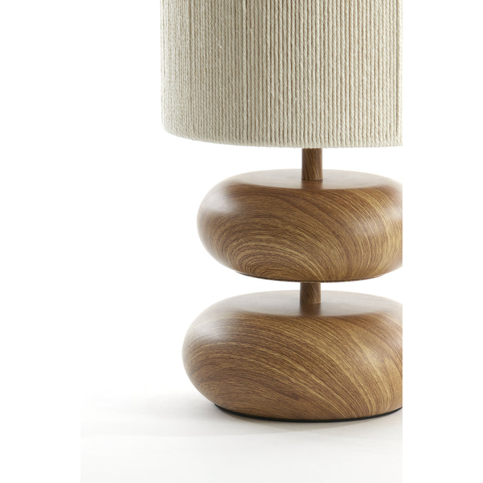 Light & Living - Tafellamp DANIALO - Ø22x50.5cm - Bruin