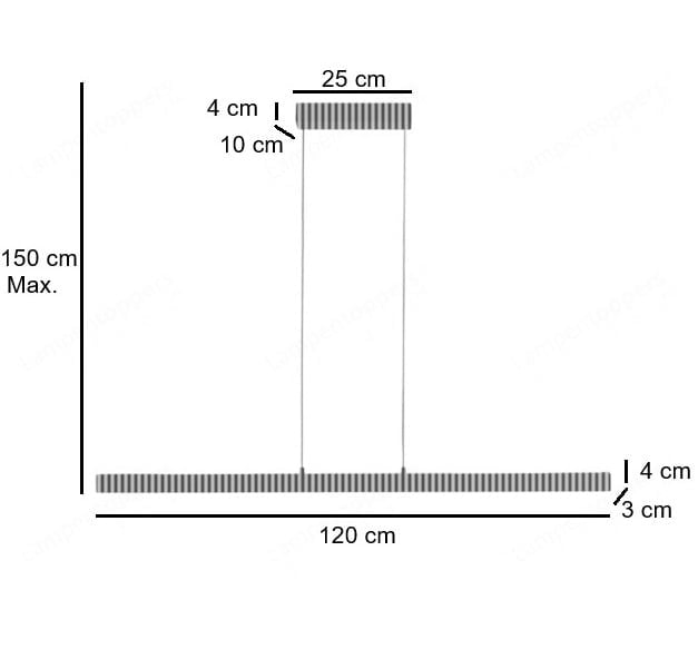 Freelight Hanglamp Traiano Brons Up & DownLight Dimmer + Lichtkleur
